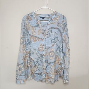Women's Zac & Rachel Button Front Top Sz XL